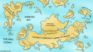 Linux World Map